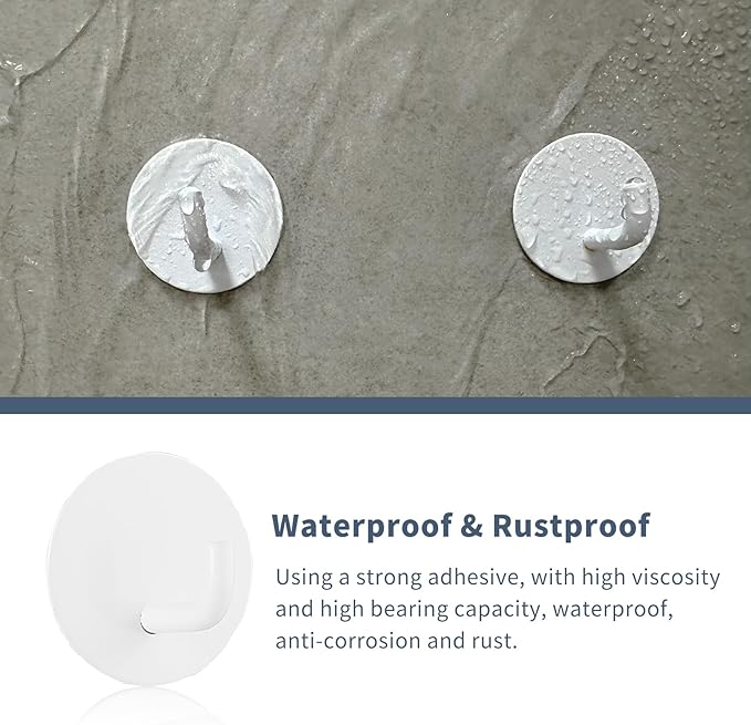 Adhesive Hooks Heavy Duty Waterproof in Shower Hooks - Image 3