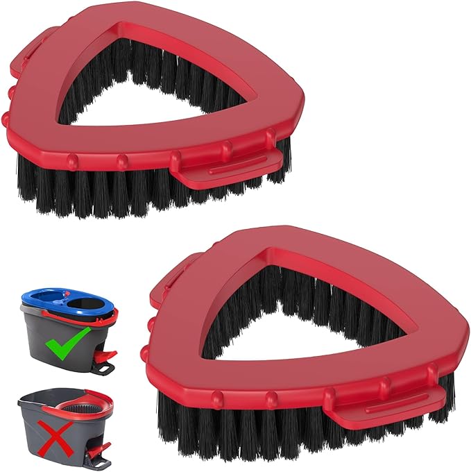 Aifacay 2-Pack Spin Mop Scrub Brush Replacement Heads Compatible by Aifacay