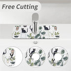 Kitchen Sink Splash Guard，Cats and potted plants Faucet Mat Sink Gadgets-Super - Image 5