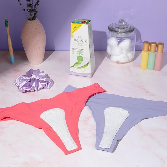 Organyc 100% Certified Organic Cotton Inside and Out Tanga Thong Panty Liners - Image 5