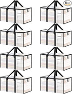 8 Pack Extra Large Heavy Duty Moving Bags, Reinforced Handles & Heavy-Duty by ukeetap