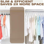 50 Pack Black Velvet Hangers, Coat Hanger Non Slip, Heavy-Duty, Space Saving - Image 7