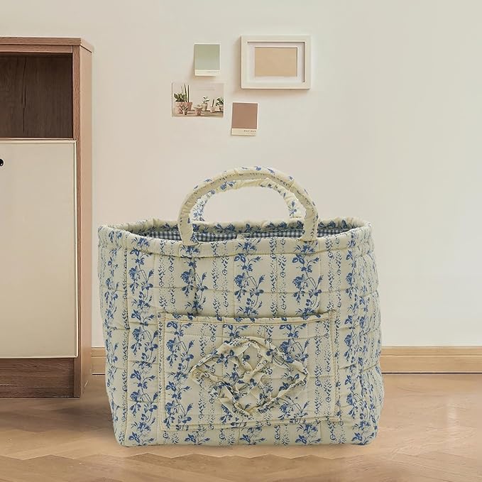 Quilted Fabric Storage Basket - Image 3