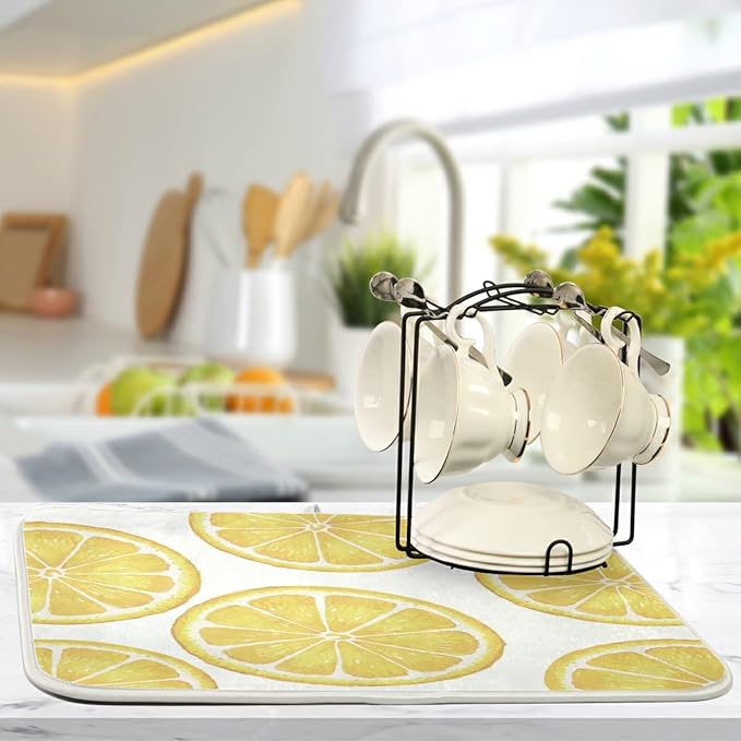 Absorbent Dish Drying Mat for Kitchen Counter - Image 5