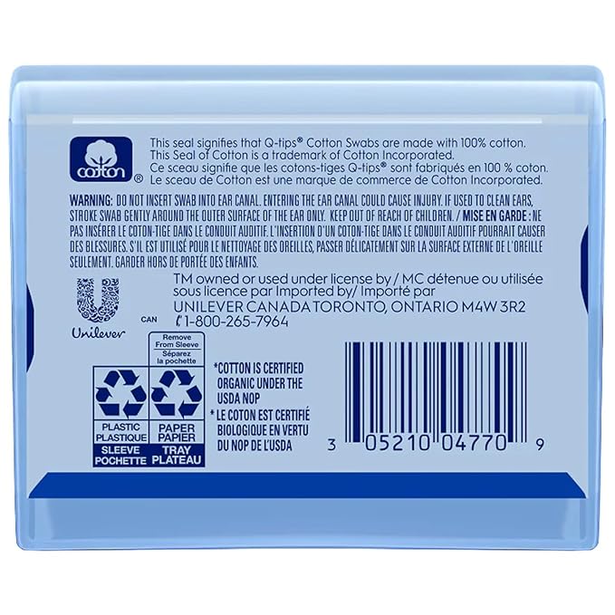 Q-tips Organic Cotton Swabs, Travel-Size 10-Pack – Household Essentials - Image 2