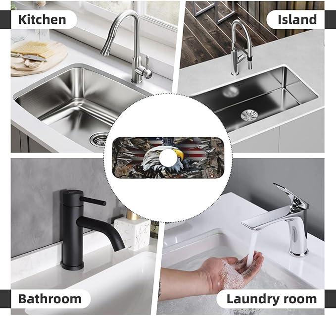 Eagle and National Flag Kitchen sink faucet pad, strong water absorption - Image 8