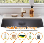 23.6 Inch Stone Faucet Mat for Kitchen Sink Splash Guard, Diatomite Sink - Image 5