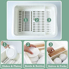 Lyellfe Plastic Dish Drying Rack, Bottle Dryer Holder - Image 4