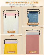 Velvet Pants Hangers with Double Non Slip Bar - Image 2