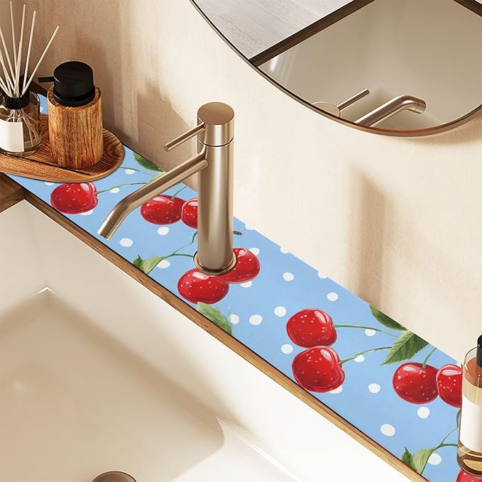 Kitchen Sink Splash Guard 2 PCS 30 Inch Sink Faucet Mat Splash Guard - Image 7