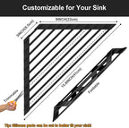 Triangular Sink Rack, Foldable Sink Drying mat, Heat-Resistant, and Rust-Proof - Image 2