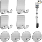 Diesisa Razor Holder for Shower + Adhesive Wall Hooks, Premium 304 Stainless by Home