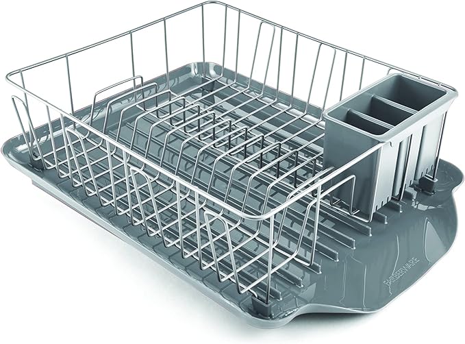Farberware 3-Piece Large Capacity Dish Drying Rack Set - Image 2