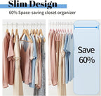 Smartor Pink Velvet Hangers 60 Pack, Space Saving Clothes Hangers - Image 3