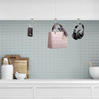 10 Pcs Zinc Alloy Ceiling Double Hook Cabinet Wardrobe Coat Towel Hat Hook - Image 7
