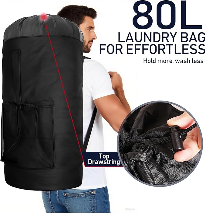 Laundry Bag Backpack Extra Large Travel Laundry Bags - Image 4