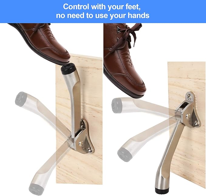 4 Pack Kickdown Door Stop, Commercial Heavy Duty Door Stops - Image 2