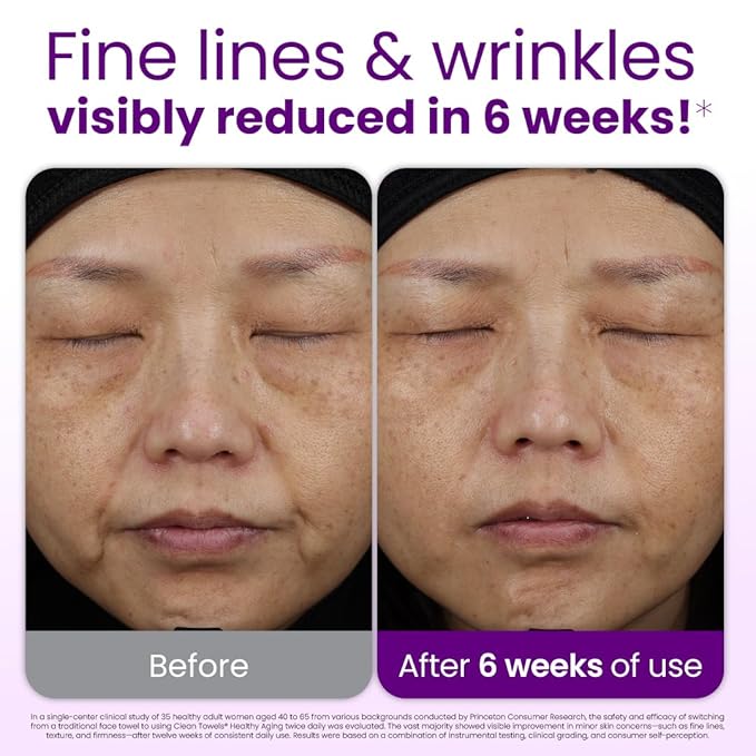 Clean Skin Club Healthy Aging Clean Towels® XL, Travel Pack, Smooths Fine Lines - Image 2