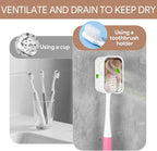 4 PCS Toothbrush Holder Wall Mounted - Image 5