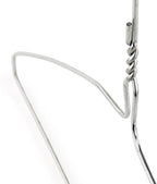 HANGERWORLD Silver Metal Wire Clothes Hangers 16inch 13 Gauge Clothes Garment - Image 3