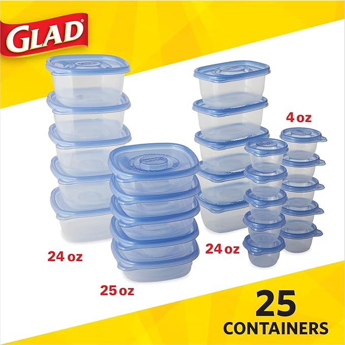 Glad GladWare Food Storage Containers, Lunch Variety Pack - Image 3
