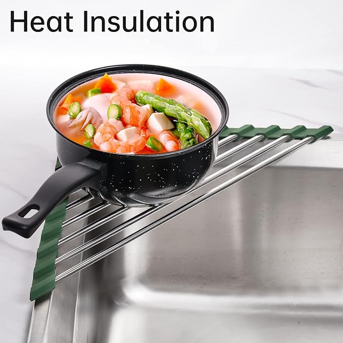 Tomorotec Triangle Roll-Up Dish Drying Rack - Image 8