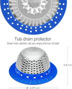 LEKEYE Shower Drain Hair Catcher/Shower Drain Cover/Drain Protector - Image 3