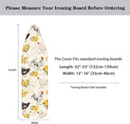 Sprowallow Rooster Rose Ironing Board Cover and Pad - Image 6