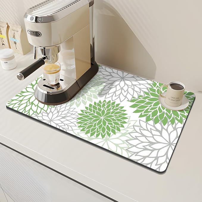 Findosom 2PCS 17" x 32" Dish Drying Mat & 24" x 5.5" Sink Splash Guard - Image 3
