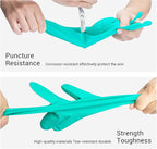 ThxToms 10 Pairs Nitrile Chemical Resistant Gloves, Reusable Latex Rubber Free - Image 5