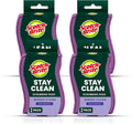 Scotch-Brite Clean & Rinse Non-Scratch Scrub Sponges – Dual-Sided Scrubber by Scotch-Brite