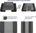 Simple Houseware Expandable Kitchen Drawer Flatware Organizer - Image 4