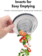 Sink Drain Strainer, Reversible Easy Clean Mesh Sink Strainer - Image 2