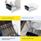 Dish Drying Rack & Cutlery Holder 2 Piece Set - Image 6
