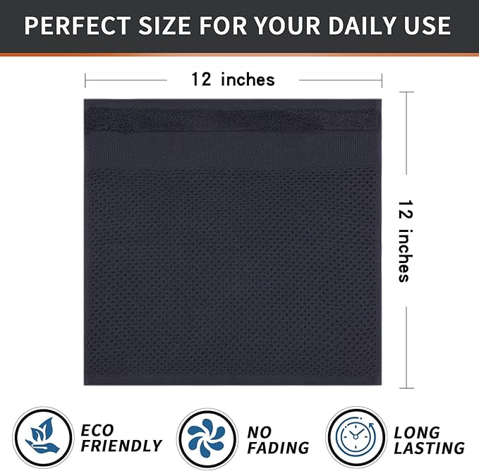 Homaxy 100% Cotton Dish Cloths, 8 Pack - Image 5