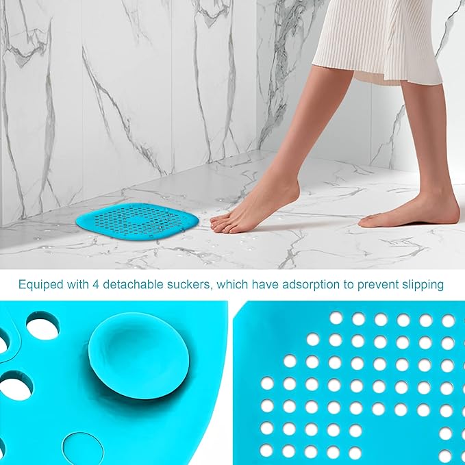 2 Pieces Shower Drain Hair Catcher Bathtub Stopper Home Drain Protectors Drain - Image 5