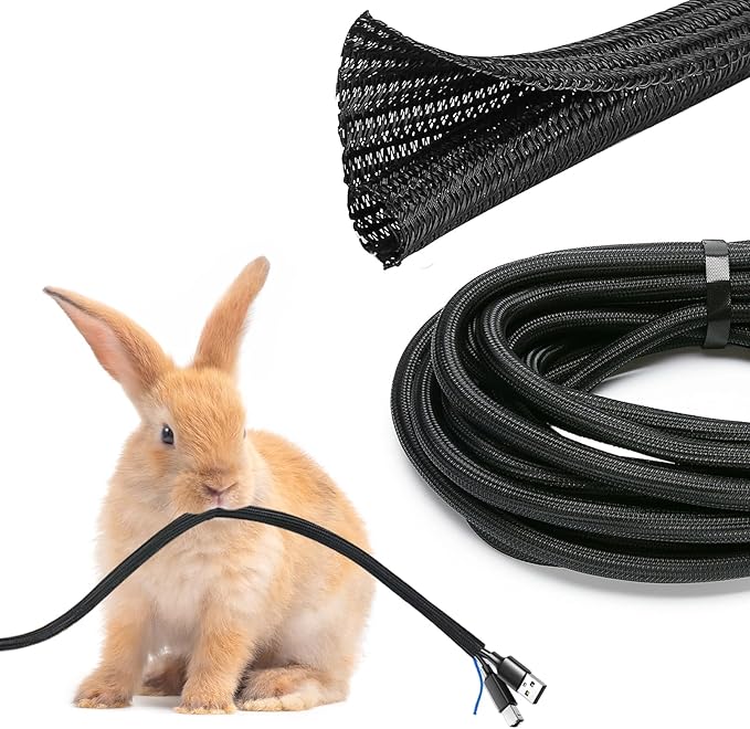 JOTO 1 Pack Cable Management Sleeve, 10 Feet Cord Organizer System by JOTO