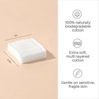 Diane 2.4" x 2" Cotton Squares, 100% Pure Cotton, Nail Polish Touch-Ups - Image 2