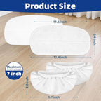 LOVECO 4 Pack Steam Mop Pads + 4 Microfiber Small Cloths Compatible - Image 3