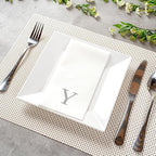 Luxenap 15.8 X 7.9 Inch Linen-Feel Guest Towels, 50 Lettered Hand Towels - Image 3