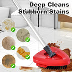 4 Part Stainless Steel Spin Mop Handles, Mop Base & Upgrade Scrub Brush Combo - Image 7