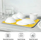 ALAZA Yellow Honeycomb Hexagon Dish Drying Mat - Image 7