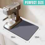 WISELIFE Coffee Mat Super Absorbent Dish Drying Mat Coffee Bar Accessories - Image 2