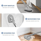SetSail Floor Scrub Brush, 3-In-1 Tile Tub Floor Scrubber - Image 6