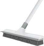 Floor Scrub Brush with 60 inch Long Handle, 2 in 1 Heavy Duty Stiff Bristle by Yolaist