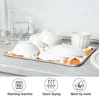 Fall Fox Dish Drying Mat for Kitchen Countertop 18x24 Autumn Chestnuts Pumpkin - Image 7