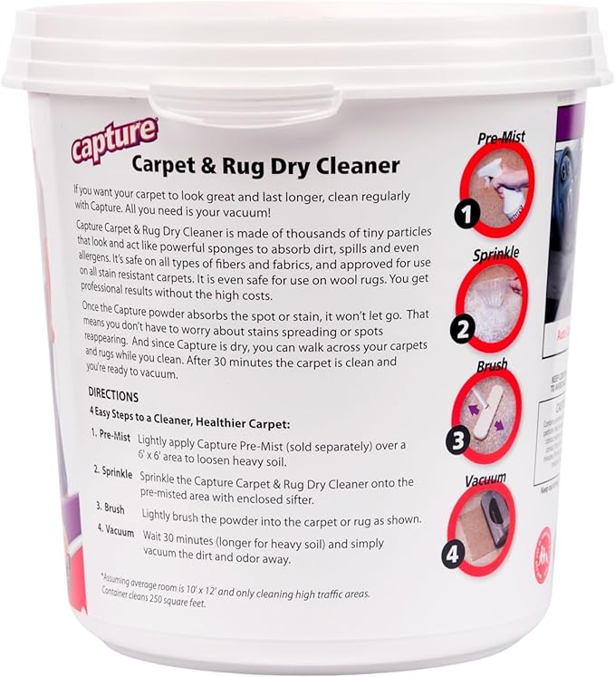 Capture Carpet & Rug Dry Cleaner w/Resealable lid - Image 6