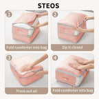 DIMJ Comforter Storage Bag 4 Pack - Image 4