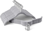Premium Velvet Shirt Hangers 50 Pack, Space-Saving Non-Slip Felt Hanger by Sishynio