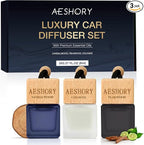 Aeshory Car Air Freshener Hanging 3 Pack – Wood Car Freshener by AeshoryLiveLikePoetry